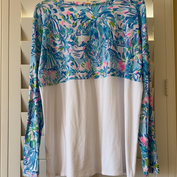 🍍Lilly Pulitzer Finn Top - Blue Ibiza Cabana Cocktail🍍 - Picture 7 of 9